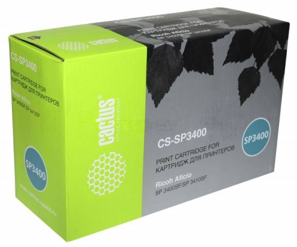 Картридж лазерный Cactus CS-SP3400 черный (5000 стр.) для Ricoh Aficio SP 3400/3410/3400n/3410dn/3400sf/3410sf
