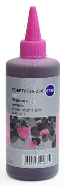 Чернила Cactus CS-EPT6736-250 светло-пурпурный 250мл для Epson L800/L810/L850/L1800