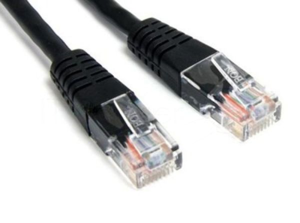 Патч-корд Lanmaster UTP TWT-45-45-0.5-BK вилка RJ-45-вилка RJ-45 кат.5е 0.5м черный ПВХ (уп.:1шт)