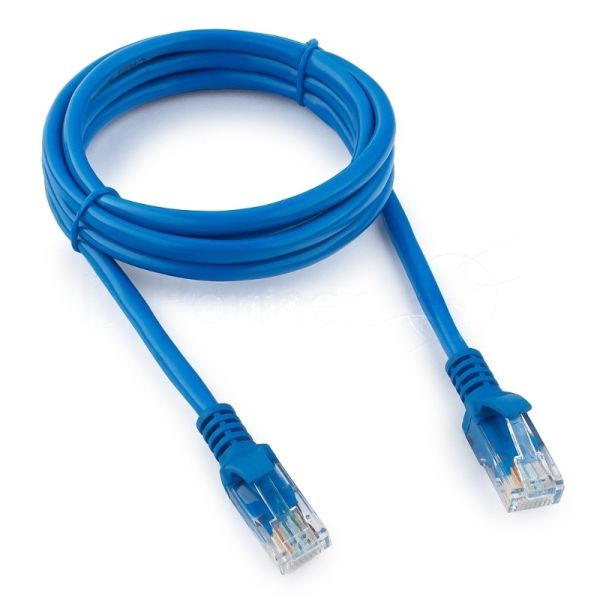 Патч-корд UTP Cablexpert cat.5e, 1.5м, литой, многожильный, синий