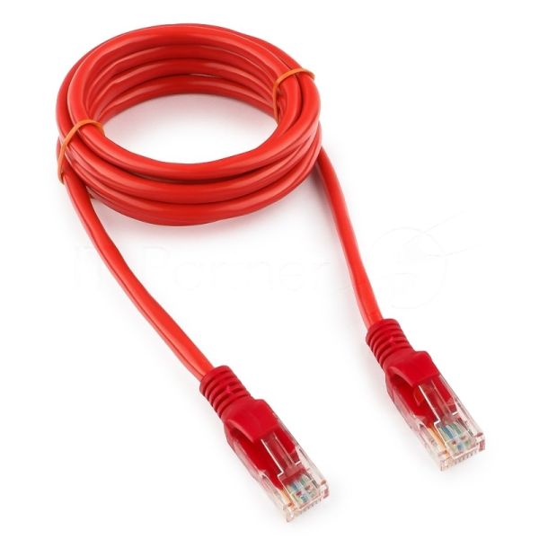 Патч-корд UTP Cablexpert cat.5e, 1.5м, литой, многожильный, красный