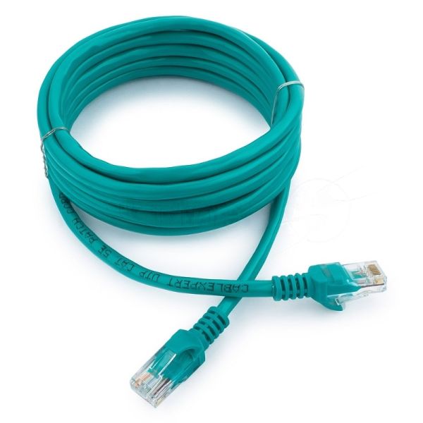 Патч-корд UTP Cablexpert cat.5e, 3м, литой, многожильный, зеленый