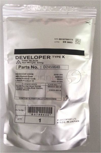 Девелопер Ricoh DEVELOPER BLACK (D1979641/D1979640), черный, пакет, 120000 отп., для MP 4054SP/MP 4054ASP/MP 4054AZSP/MP 5054SP/MP 5054ASP/MP 5054AZSP/MP 6054SP/MP 6054ZSP/MP 2554SP/2554ZSP/3054/3054SP/3054ZSP/3554SP/3554ZSP