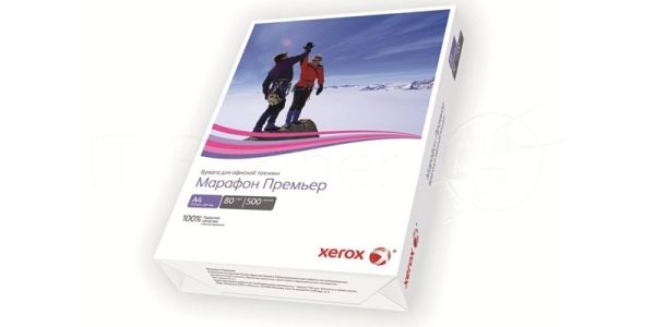 Бумага офисная Xerox Марафон Премьер A4 (450L91720) A4, 80г/м2, 500 листов, 210x297мм, класс "A" (кратно 5шт.)