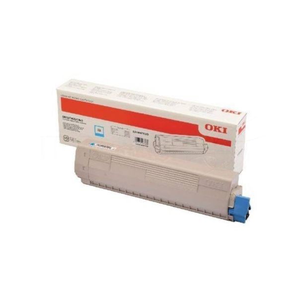 Картридж лазерный Oki C823 голубой 7К