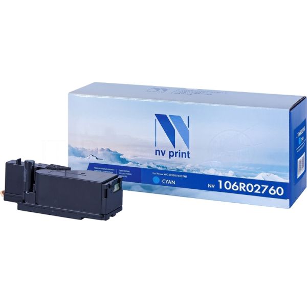 Картридж лазерный NVPrint совместимый Xerox 106R02760 Cyan для Phaser 6020/6022/WorkCentre 6025/6027 (1000k)