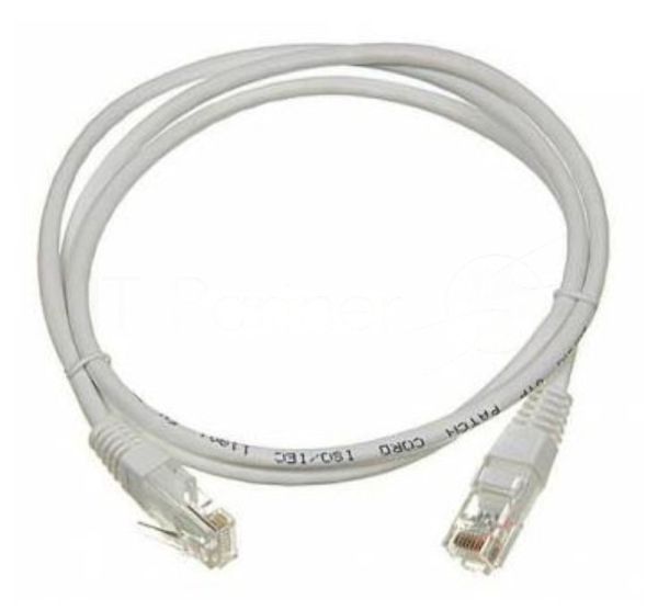 Патч-корд LANMASTER TWT UTP cat.5e, с заливными колпачками, 2.0 м, серый
