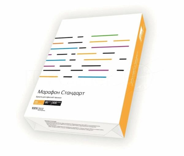 Бумага офисная 450L90649 Марафон Стандарт (белая), белизна 146%, А4, 80 г/м, 500 л. (аналог Performer 003R90649), (отпускается кратно 5 пачкам)