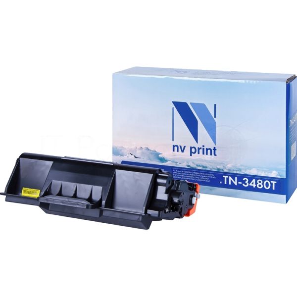 Картридж NVPrint совместимый Brother TN-3480T для HL-L5000D/L5100DN/L5100DNT/L5200DW/L5200DWT/L6250DN/L6300DW/L6300DWT/L6400DW/L6400DWT/DCP-L5500DN/L6600DW/MFC-L5700DN/L5750DW/L6800DW/L6800DWT/L6900DW/L6900DWT (8000k)