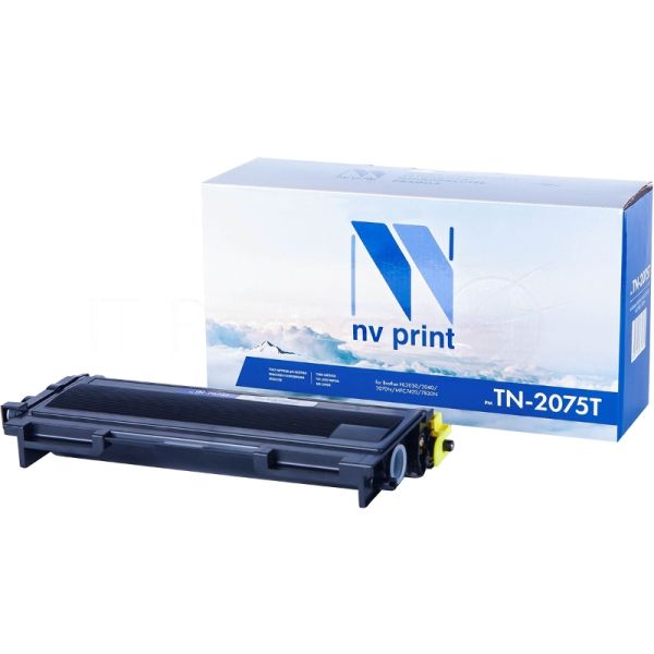 Картридж NVPrint совместимый Brother TN-2075T для HL-2030R/2040/2070NR/FAX-2920R/2825/DCP-7010R/7025/MFC-7420R/7820NR (2500k)