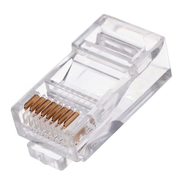 Вилка RJ-45 (8P8C) PLUG3UP6/10 универсальная cat.5e, контакты 6 микродюймов" (10 шт.)