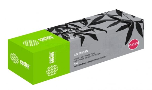 Картридж лазерный Cactus CS-O432X 45807120 черный (7000 стр.) для Oki B432/MB492