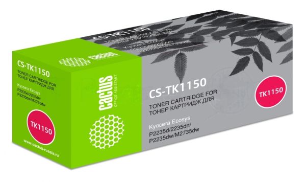 Картридж лазерный Cactus CS-TK1150 черный (3000 стр.) для Kyocera Ecosys P2235d/P2235dn/P2235dw/M2735dw