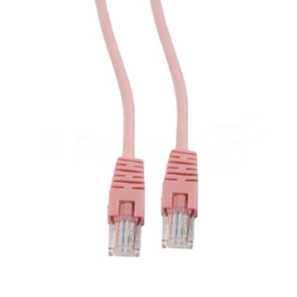Патч-корд UTP Cablexpert PP12-3M/RO cat.5e, 3м, литой, многожильный розовый