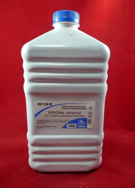 Тонер для Kyocera Universal (TK-17/18/20H/100/110/111/112/113/120/122/130/131/132/133/134/140/142/144/170/172/310/312/320/322/330/332/340/342/344/350/352/354/435/475/1110/1120/3110/3130) (OEM совместимый) (фл. 1кг) Black&White фас. Россия