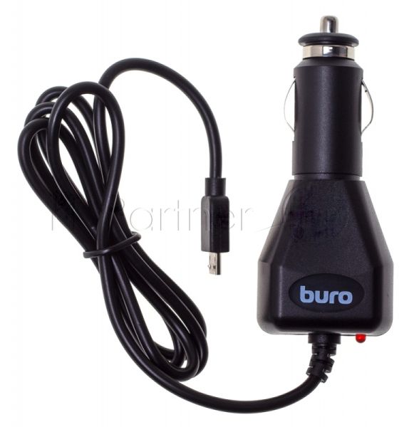 Автомобильное зарядное устройство Buro 2A универсальное кабель microUSB черный
