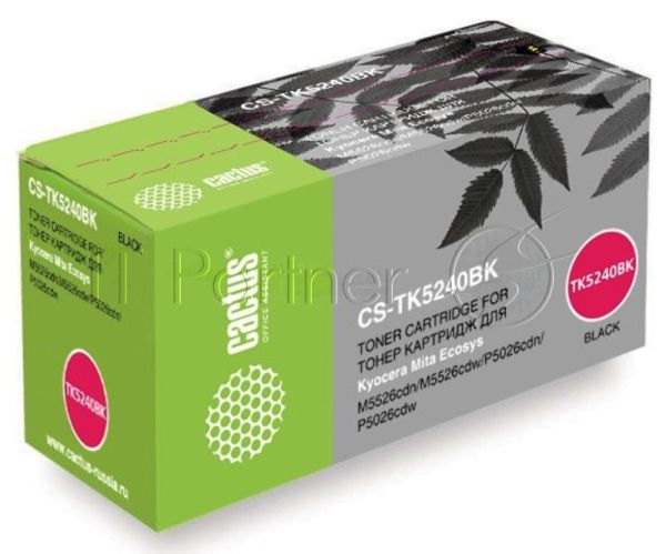 Картридж лазерный Cactus CS-TK5240BK черный (4000 стр.) для Kyocera Ecosys M5526cdn/M5526cdw/P5026cdn/P5026cdw
