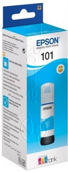 Картридж струйный Epson L101 C13T03V24A синий (70мл) для Epson L4150/L4160/L6160/L6170/L6190