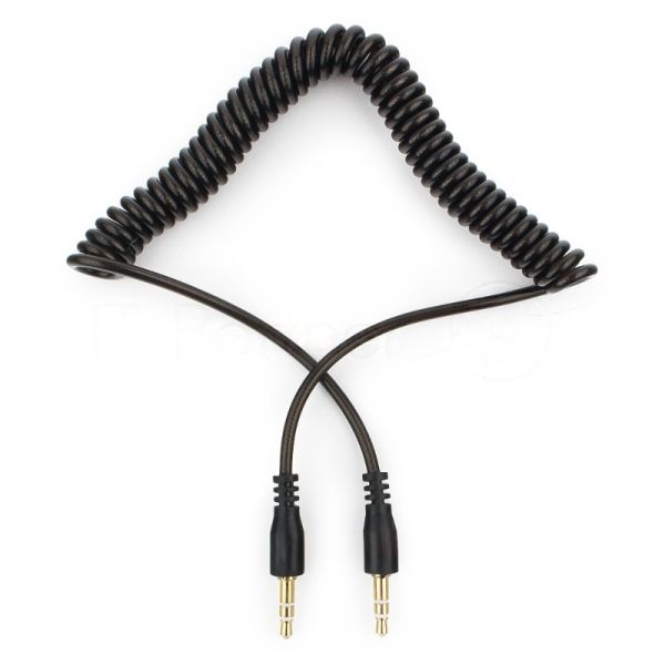 Кабель аудио Cablexpert CCA-405-6, Jack3.5 - Jack3.5, 2м, спиральный