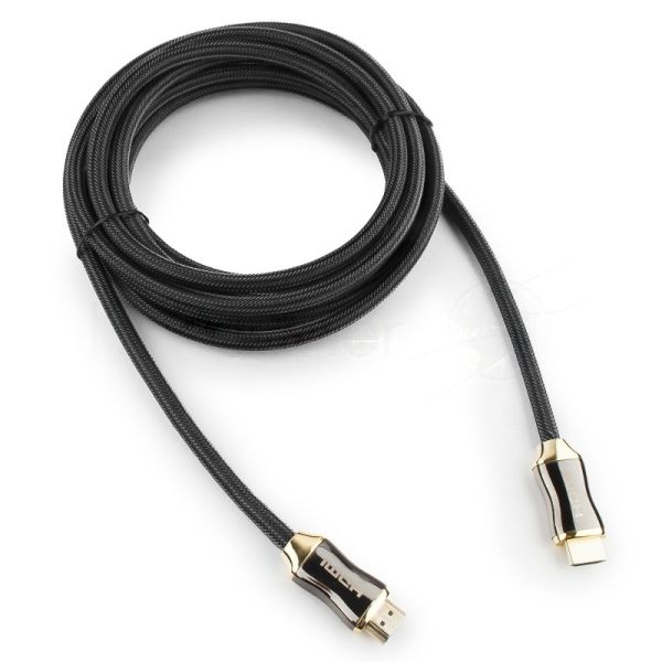 Кабель Cablexpert HDMI, серия Platinum, 4,5 м, v2.0, M/M, позол.разъемы, металлический корпус, нейлоновая оплетка, блистер