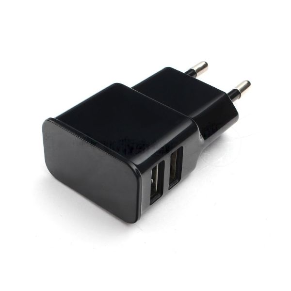 Сетевое зарядное устройство Cablexpert MP3A-PC-12 100/220V - 5V USB 2 порта, 2.1A, черный