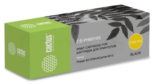 Картридж лазерный Cactus CS-PH6510X (106R03488) черный (5500 стр.) для Xerox Phaser 6510/WC6515