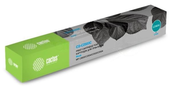 Картридж лазерный Cactus CS-C2503C голубой (9500 стр.) для Ricoh Aficio MP C2003SP/MP C2004ASP/MP C2011SP