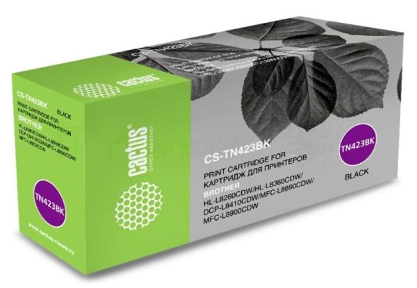 Картридж лазерный Cactus CS-TN423BK черный (6500 стр.) для Brother DCP L8410CDW/HL L8260CDW/MFC L8690CDW