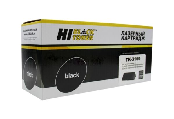 Картридж лазерный Hi-Black (HB-TK-3160) для Kyocera-Mita P3045dn/P3050dn/P3055dn, 12,5K (с/ч)
