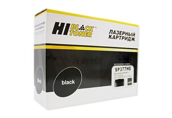 Картридж Hi-Black (HB-SP377HE) для Ricoh Aficio SP377DNwX/SP377SFNwX/SP377SNwX, 6,4K