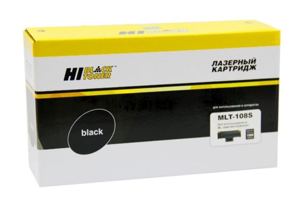 Картридж Samsung ML1640/1641/2240/2241Black (Hi-Black) MLT-108S, 1,5К