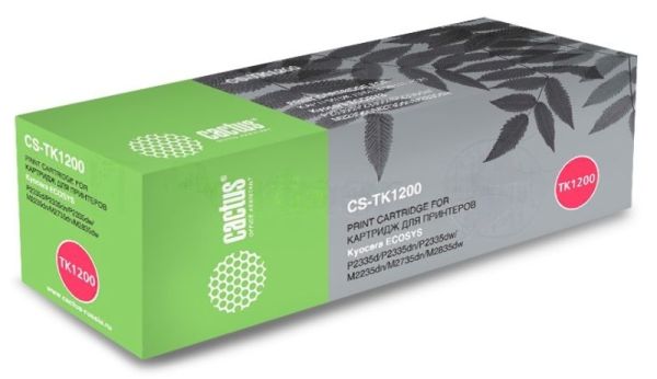 Картридж лазерный Cactus CS-TK1200 черный (3000 стр.) для Kyocera Ecosys P2335d/P2335dn/P2335dw/M2235dn/M2735dn/M2835dw