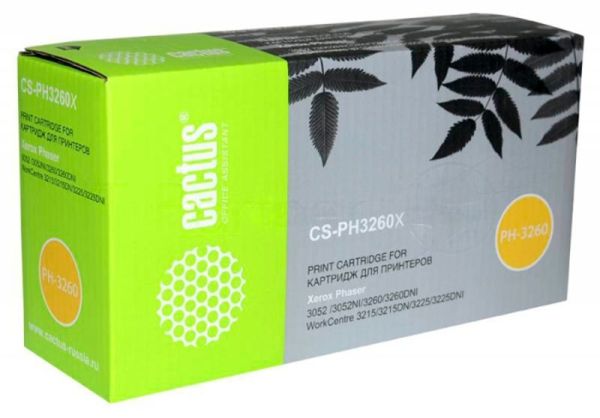 Картридж лазерный Cactus CS-PH3260X (106R02782) черный (3000 стр.) для Xerox Phaser 3052/3052NI/3260 2шт.