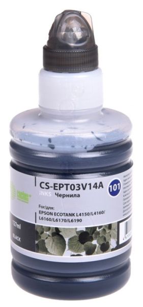 Чернила Cactus CS-EPT03V14A 101BK, черный пигментный, 127 мл для Epson L4150/L4160/L6160/L6170