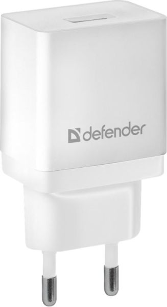 Сетевой адаптер питания Defender 1xUSB, 5V/2.1А, белый, пакет (EPA-10)