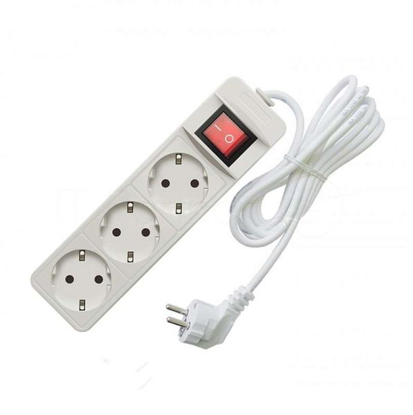 Удлинитель 3х3 м с заземл. 16А IP20 3.5 кВт с выкл. Союз 481S-8303