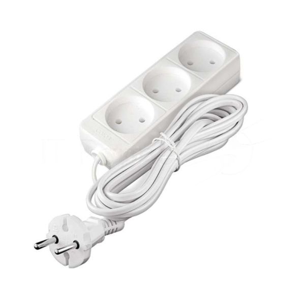 Удлинитель 3х5 м без заземл. 6А IP20 ШВВП 1.3 кВт Союз 481S-0305