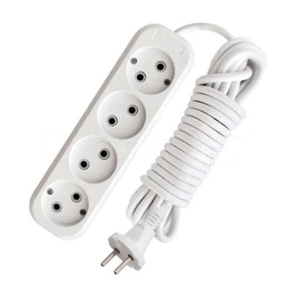 Удлинитель 4х3 м без заземл. 10А IP20 Е-204 АБС-пл. ПВС 2х0.75 UNIVersal 9631968