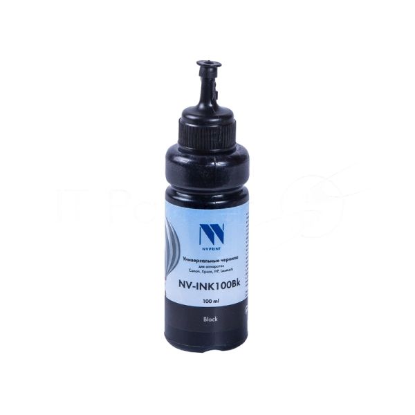 Чернила совместимые NVPrint NV-INK100U черный универсальные на водной основе для аппартов Сanon/Epson/НР/Lexmark (100 ml) (Китай)