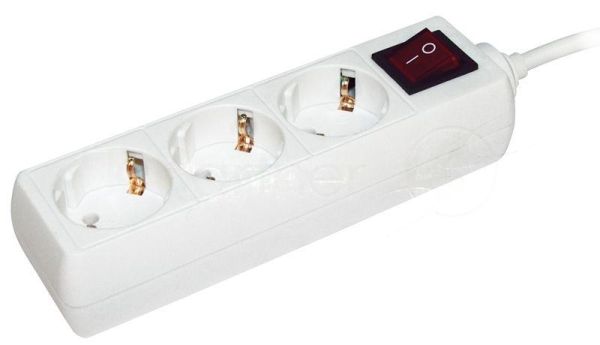 Удлинитель IEK WYP10-16-03-03-ZK-N 3х3 м с заземл. 16А IP20 У03К с выкл. ПВС 3х1