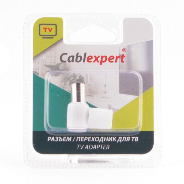 Разъем Cablexpert TVPL-10, TV (мама) 90 градусов, блистер
