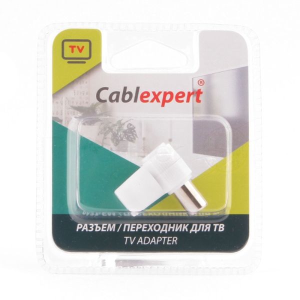Разъем Cablexpert TVPL-9, TV (папа), 90 градусов, блистер