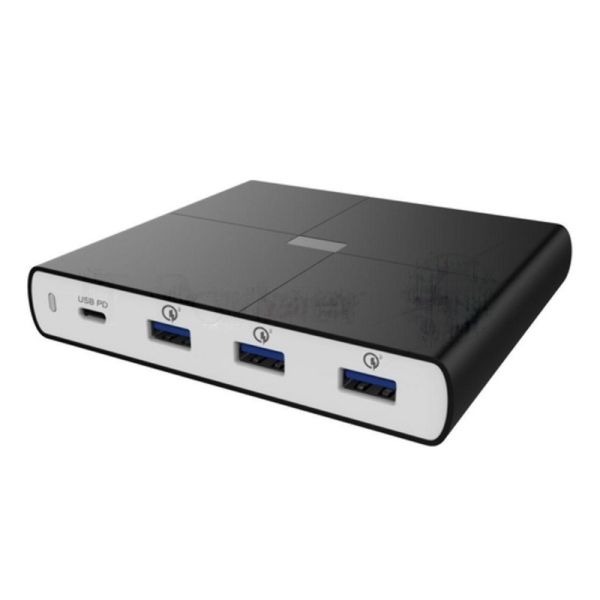 Сетевое зарядное устройство ACD-P904U-V1B 90Вт, 4xUSB 1PD+3QC, 3.6~20В/4.35А(max) RTL