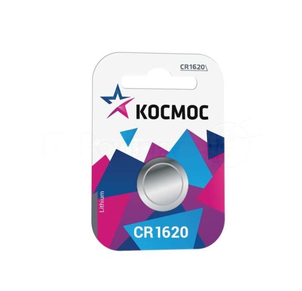 Элемент питания Космос литиевый CR CR1620 1хBL (блист.1шт)