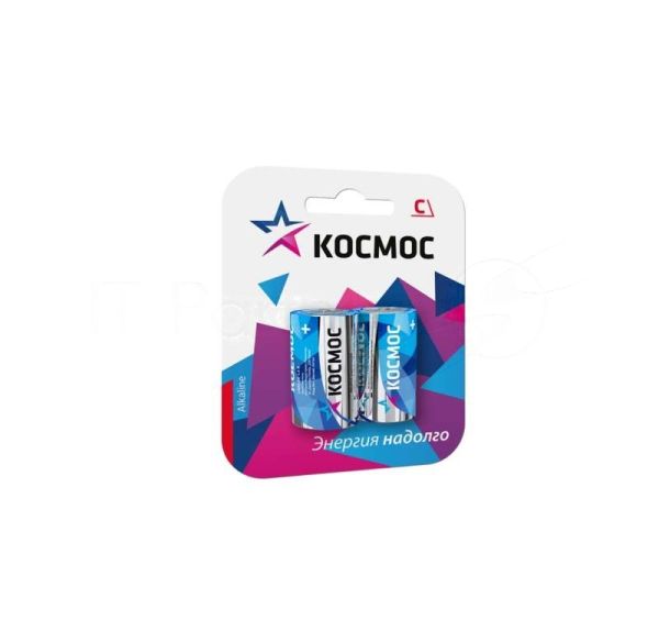 Элемент питания Космос алкалиновый LR LR14 Максимум BP2 (блист.2шт)