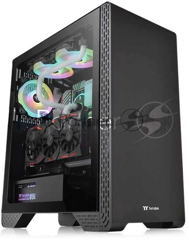 Компьютерный корпус Thermaltake S300 TG черный без БП ATX 6x120мм 6x140мм 3x200мм 2xUSB2.0 1xUSB3.0 audio bott PSU