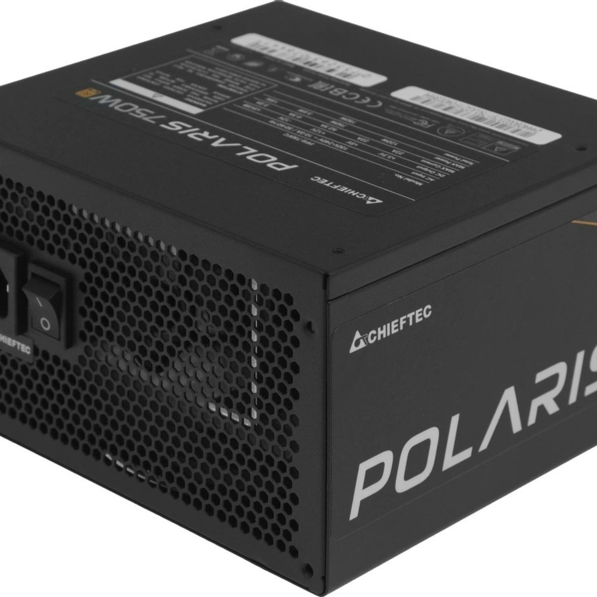 Блок питания Chieftec Polaris PPS-750FC, 750Вт, 80 PLUS Gold, 120мм, модульный, черный