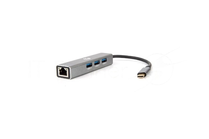 USB-концентратор VCOM DH311A USB Type-C, RJ-45/USB 3.0, USB