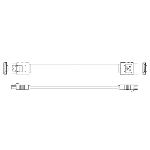 Кабель Advantech 1700018971 M Cable SATA 7P/SATA 7P 15CM 180/180 W/
