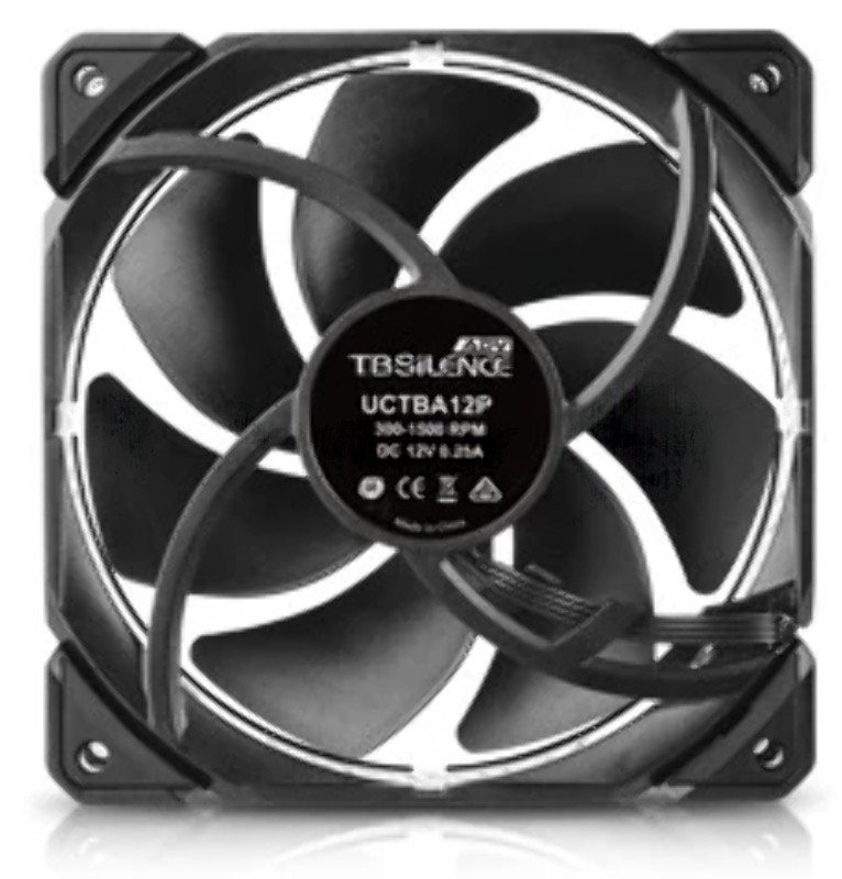 Вентилятор корпусной Enermax T.B. Silence ADV, 120 мм, 300-1500 об/мин, 7-15.8 дБ, 4 pin PWM, без подсветки